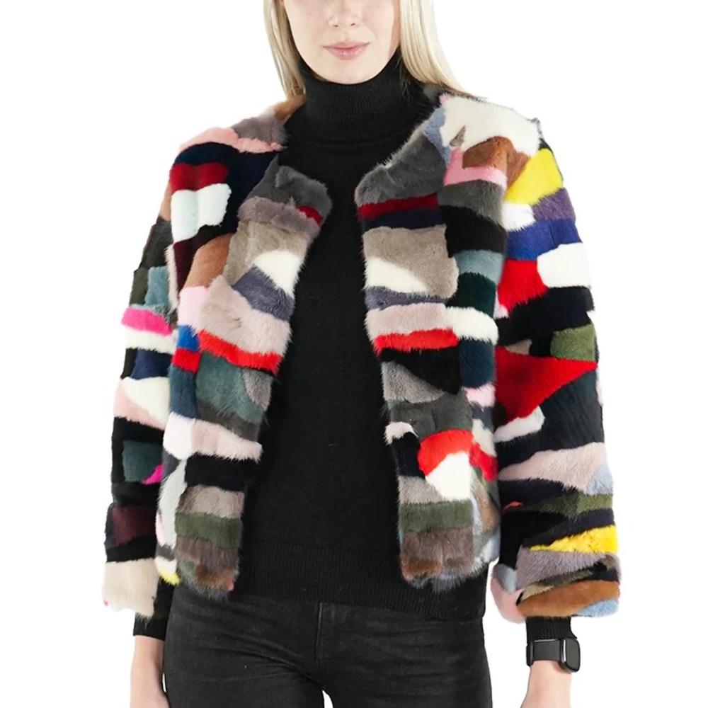 186. NWT WOMENS SHERRILL & BROS. VICTORIA M GENUINE MINK JACKET